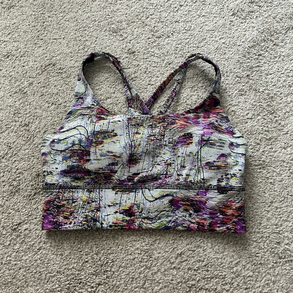 lululemon athletica Other - Lululemon Align Energy Sports Bra Abstract‎ Print Strappy Back Women Size 4